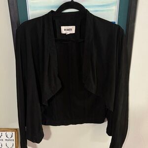 BB Dakota Elegant Black Drape Jacket